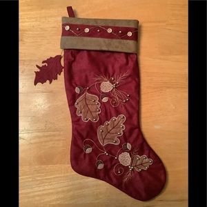 Christmas stocking beautiful earth tones